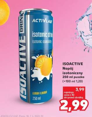 ISOACTIVE Napój izotoniczny 250 ml puszka