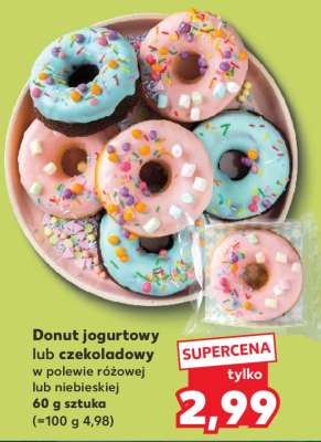Donut jogurtowy lub czekoladowy