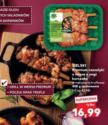SIELSKI Premium szaszłyki z mięsa z nogi kurczaka