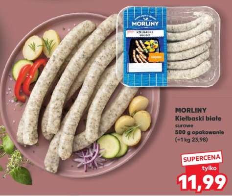 MORLINY Kiełbaski białe surowe