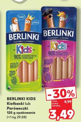 BERLINKI KIDS Kiełbaski lub Paróweczki