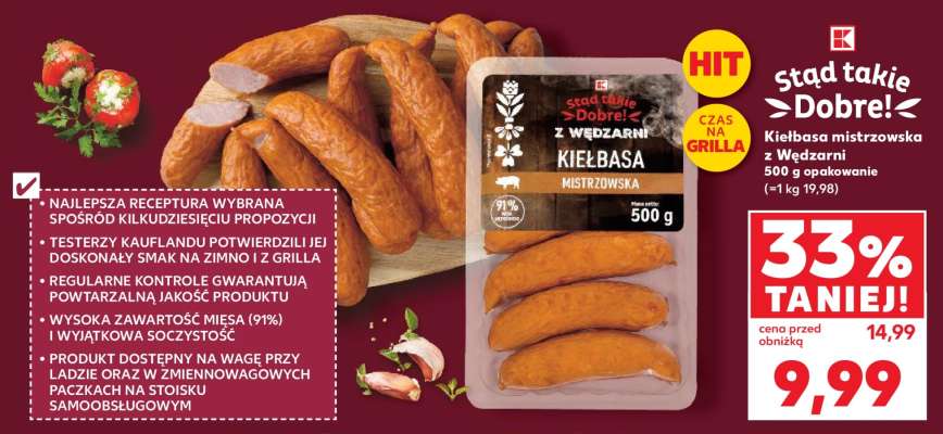 Kiełbasa mistrzowska z Wędzarni