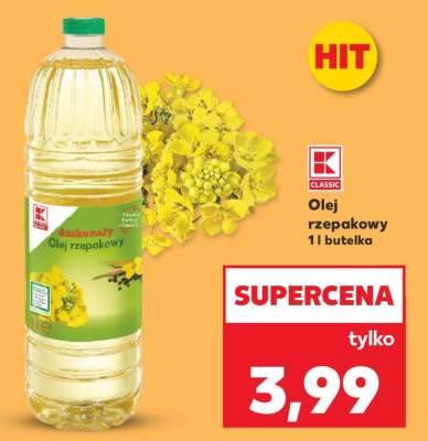 Olej rzepakowy 1l butelka