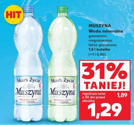 MUSZYNA Woda mineralna