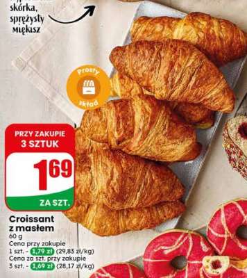 Croissant z masłem