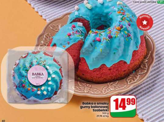Babka o smaku gumy balonowej Szabelski