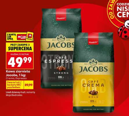 Kawa ziarnista Jacobs, 1 kg: Crema, Espresso
