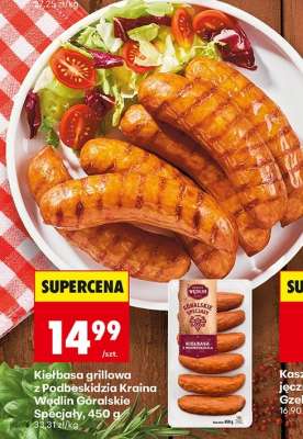 Kiełbasa grillowa z Podbeskidzia Kraina Wędlin Góralskie Specjały, 450 g