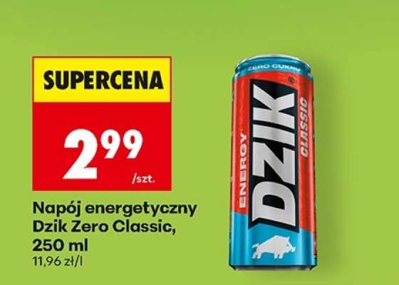 Napój energetyczny Dzik Zero Classic, 250 ml