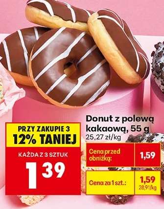 Donut z polewą kakaową, 55 g