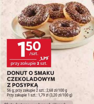 DONUT O SMAKU CZEKOLADOWYM Z POSYPKĄ