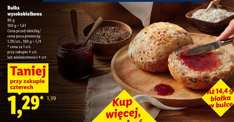 Bułka wysokobiałkowa