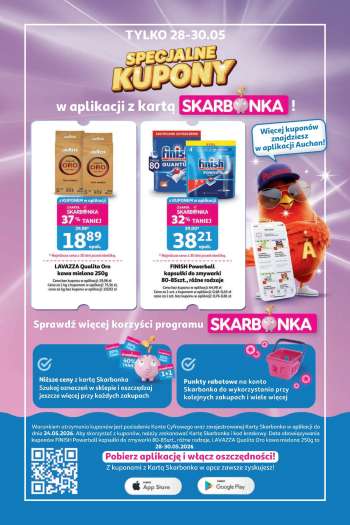 thumbnail - Gazetka Auchan - Specjalne Kupony Skarbonka