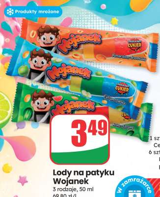 Lody na patyku Wojanek