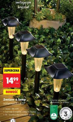 Zestaw 4 lamp solarnych LED*