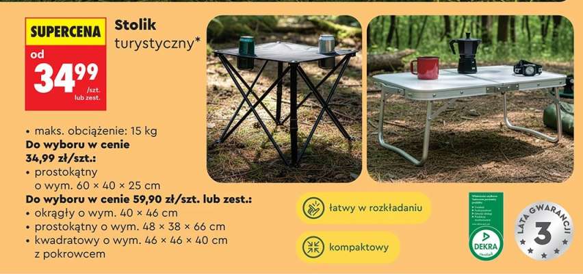 STOLIK TURYSTYCZNY