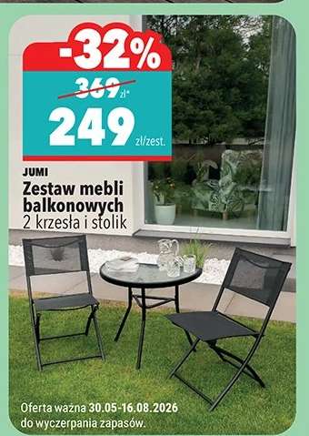 Zestaw mebli balkonowych