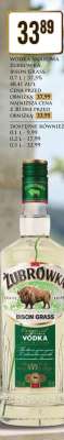 WÓDKA SMAKOWA ŻUBRÓWKA BISON GRASS 0,7 L