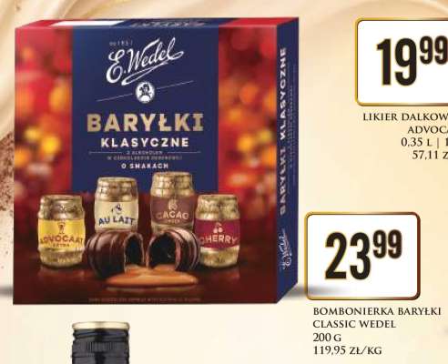 BOMBONIERKA BARYŁKI CLASSIC WEDEL