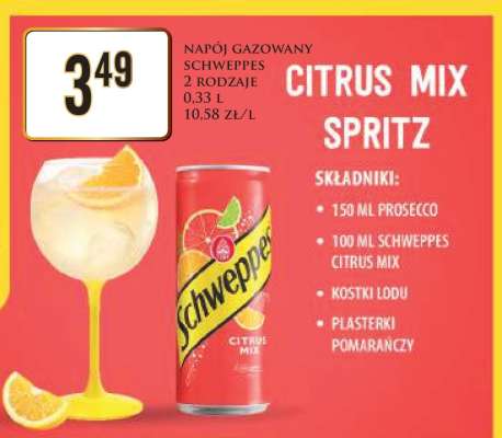 Napój gazowany Schweppes