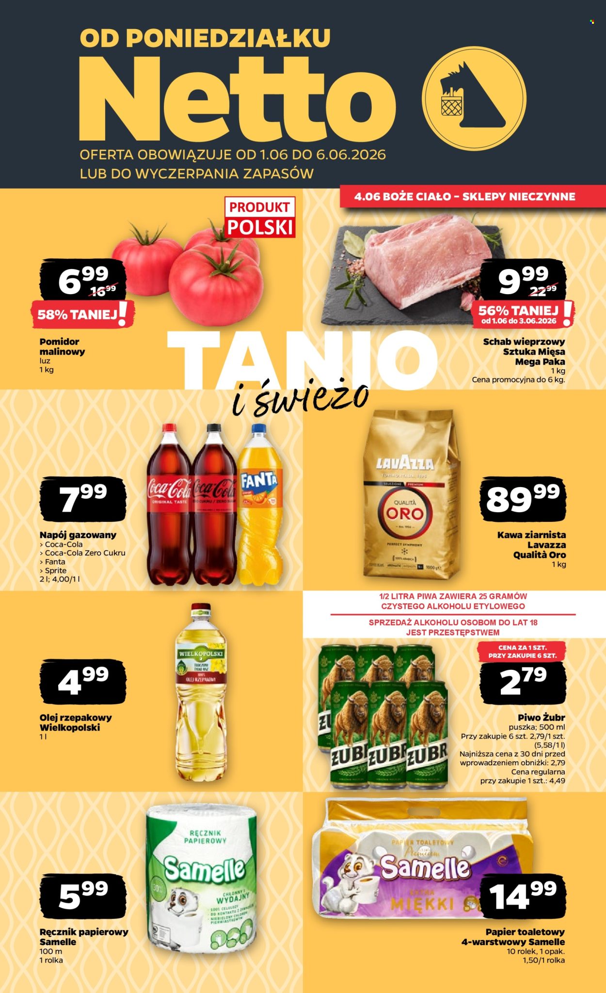 Gazetka Netto - 1.06.2026 - 6.06.2026. Strona 1