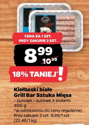 Kiełbaski białe Grill Bar Sztuka Mięsa