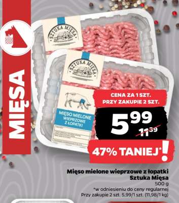Mięso mielone wieprzowe z łopatki Sztuka Mięsa