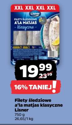 Filety śledziowe a’la matjas klasyczne Lisner
