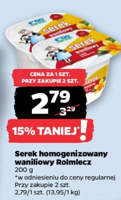 Serek homogenizowany waniliowy Rolmlecz