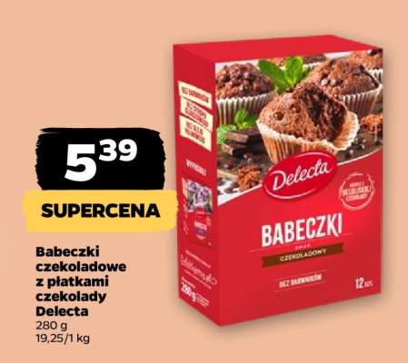 Babeczki czekoladowe z płatkami czekolady Delecta