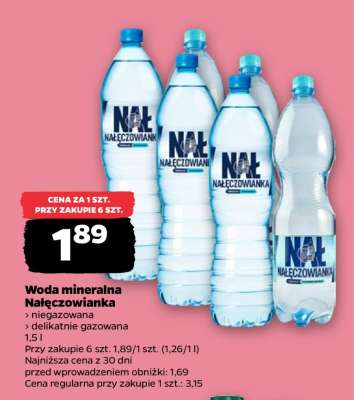 Woda mineralna NAŁĘCZOWIANKA