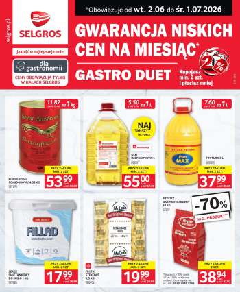 Gazetka Selgros - 2.06.2026 - 1.07.2026.
