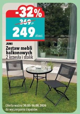 Zestaw mebli balkonowych