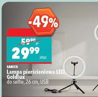 Lampa pierścieniowa LED, Goldlux