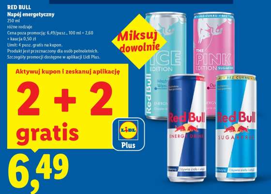 RED BULL Napój energetyczny