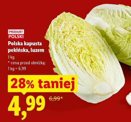 Polska kapusta pekińska, luzem
