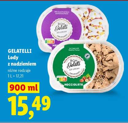 GELATELLI Lody z nadzieniem