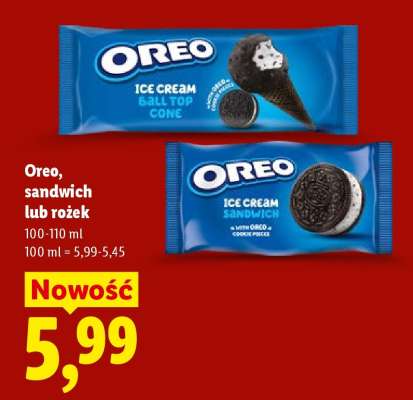 Oreo, sandwich lub rożek