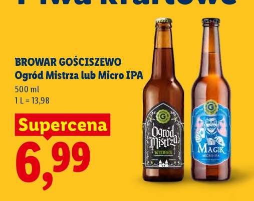 BROWAR GOŚCISZEWO Ogród Mistrza lub Micro IPA