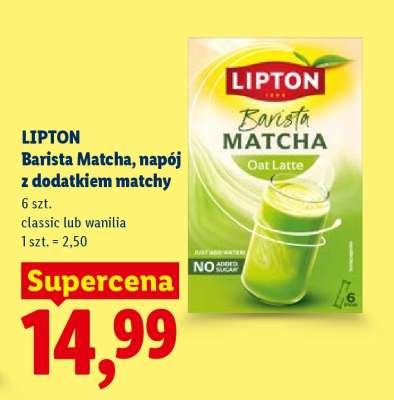 LIPTON Barista Matcha, napój z dodatkiem matchy