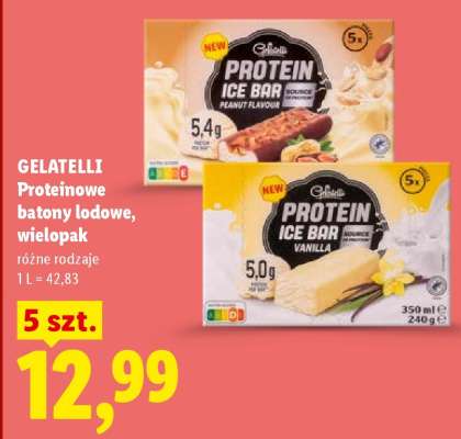 Gelatelli Proteinowe batony lodowe, wielopak
