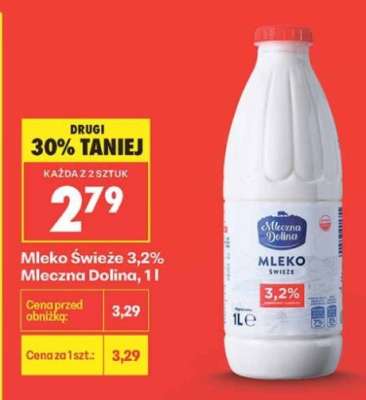 Mleko Świeże 3,2% Mleczna Dolina, 1l