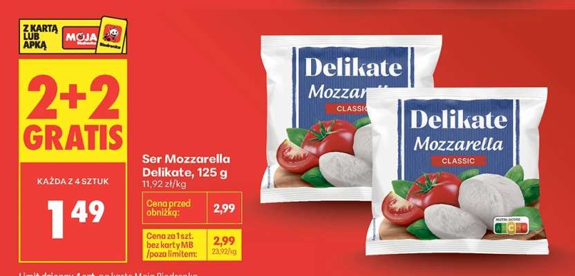 Ser Mozzarella Delikate 125 g