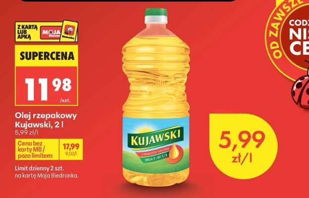 Olej rzepakowy Kujawski, 2 l