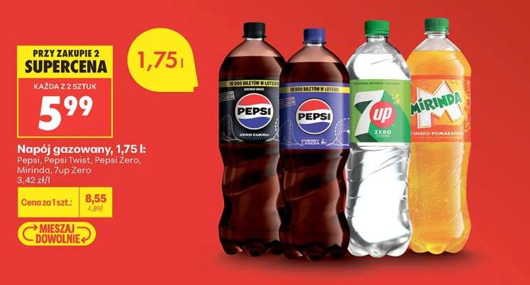 Napój gazowany, 1,75 l