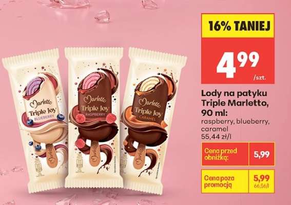 Lody na patyku Triple Marletto 90 ml