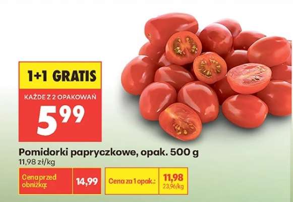 Pomidorki papryczkowe opak 500 g