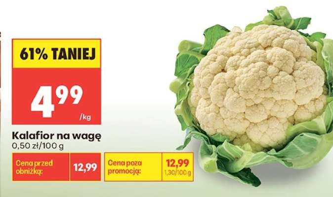 Kalafior na wagę