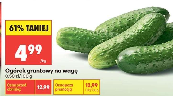 Ogórek gruntowy na wage