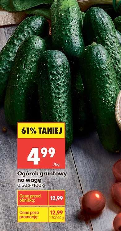 Ogórek gruntowy na wage